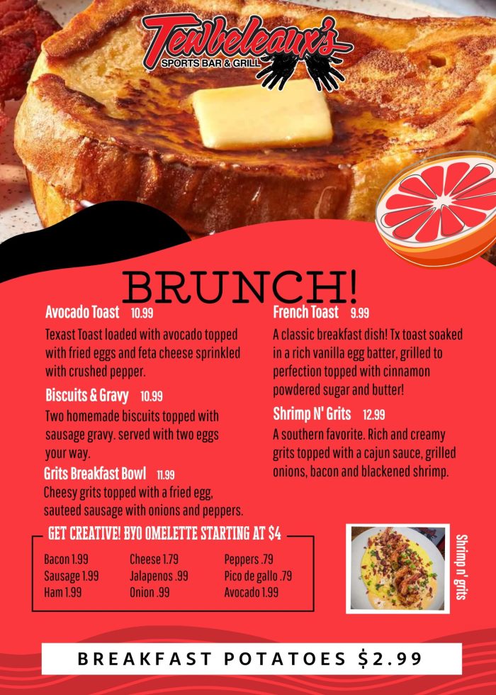 2024 brunch menu page 1